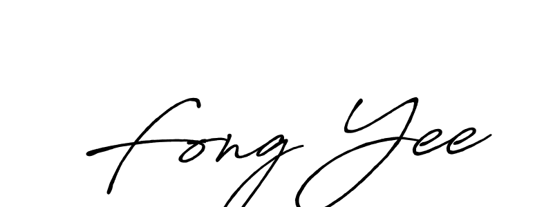 Make a beautiful signature design for name Fong Yee. With this signature (Antro_Vectra_Bolder) style, you can create a handwritten signature for free. Fong Yee signature style 7 images and pictures png