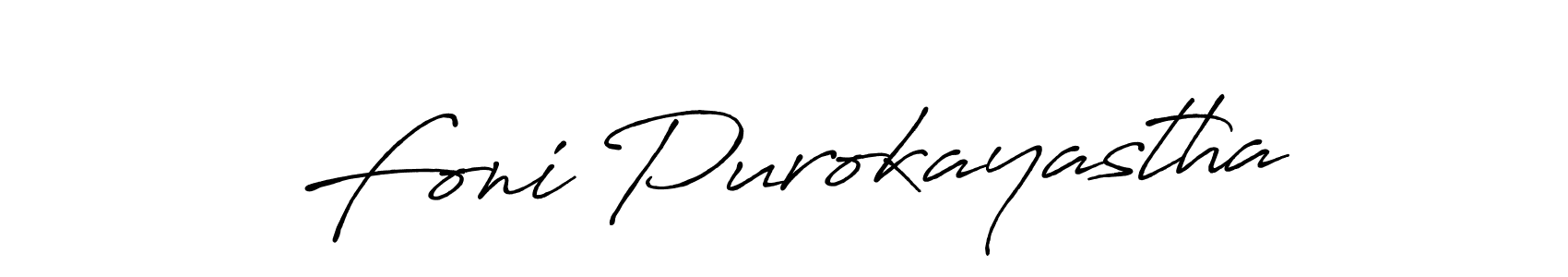 Also You can easily find your signature by using the search form. We will create Foni Purokayastha name handwritten signature images for you free of cost using Antro_Vectra_Bolder sign style. Foni Purokayastha signature style 7 images and pictures png