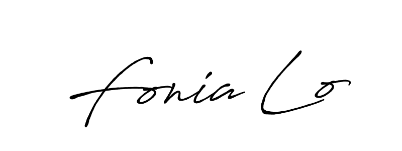 Design your own signature with our free online signature maker. With this signature software, you can create a handwritten (Antro_Vectra_Bolder) signature for name Fonia Lo. Fonia Lo signature style 7 images and pictures png