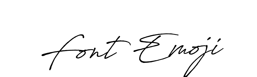 Create a beautiful signature design for name Font Emoji. With this signature (Antro_Vectra_Bolder) fonts, you can make a handwritten signature for free. Font Emoji signature style 7 images and pictures png