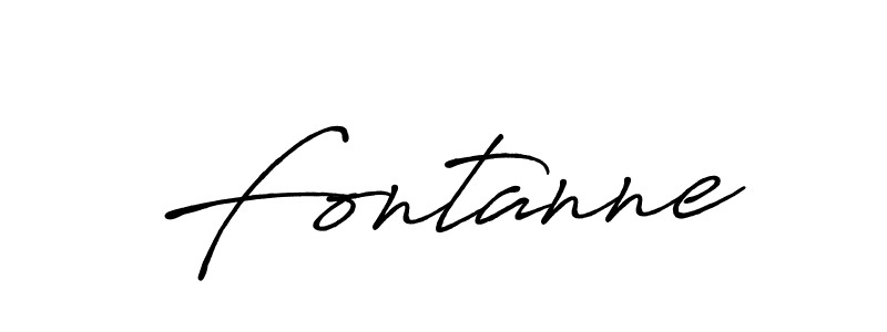 How to make Fontanne signature? Antro_Vectra_Bolder is a professional autograph style. Create handwritten signature for Fontanne name. Fontanne signature style 7 images and pictures png