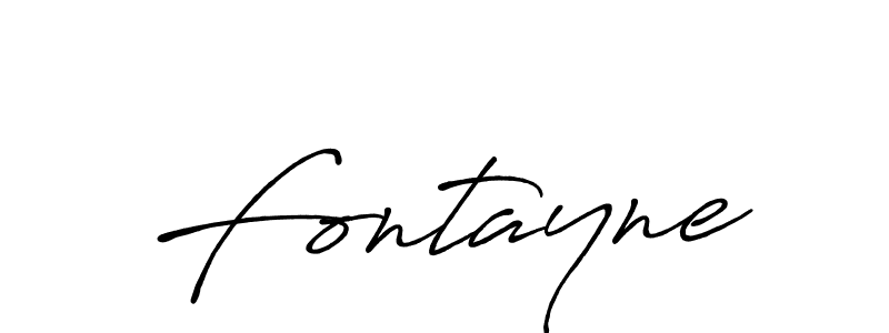 Make a beautiful signature design for name Fontayne. With this signature (Antro_Vectra_Bolder) style, you can create a handwritten signature for free. Fontayne signature style 7 images and pictures png