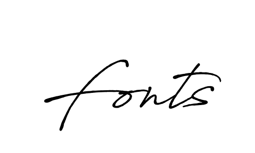 How to make Fonts signature? Antro_Vectra_Bolder is a professional autograph style. Create handwritten signature for Fonts name. Fonts signature style 7 images and pictures png