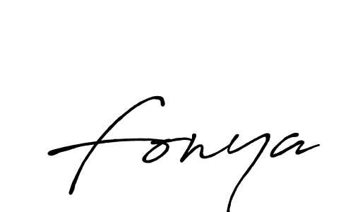 Design your own signature with our free online signature maker. With this signature software, you can create a handwritten (Antro_Vectra_Bolder) signature for name Fonya. Fonya signature style 7 images and pictures png