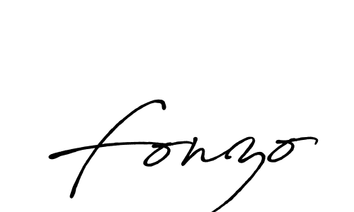 Design your own signature with our free online signature maker. With this signature software, you can create a handwritten (Antro_Vectra_Bolder) signature for name Fonzo. Fonzo signature style 7 images and pictures png