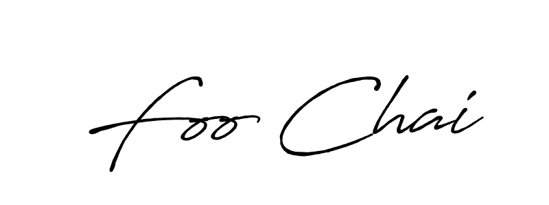 How to make Foo Chai name signature. Use Antro_Vectra_Bolder style for creating short signs online. This is the latest handwritten sign. Foo Chai signature style 7 images and pictures png