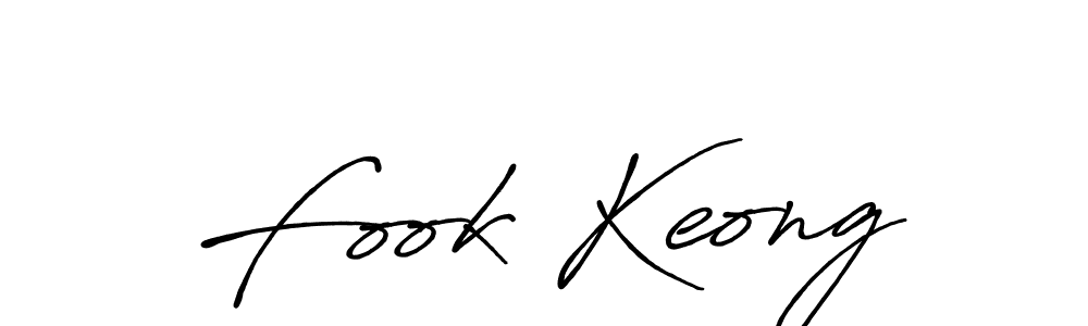 Create a beautiful signature design for name Fook Keong. With this signature (Antro_Vectra_Bolder) fonts, you can make a handwritten signature for free. Fook Keong signature style 7 images and pictures png