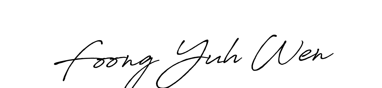 This is the best signature style for the Foong Yuh Wen name. Also you like these signature font (Antro_Vectra_Bolder). Mix name signature. Foong Yuh Wen signature style 7 images and pictures png