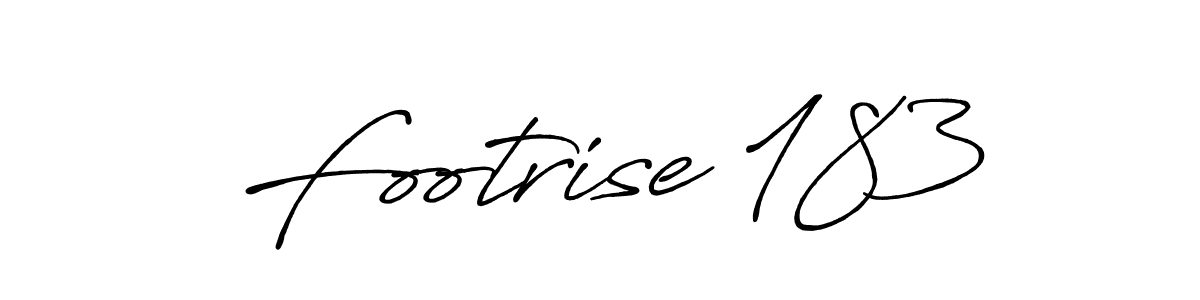 Create a beautiful signature design for name Footrise 183. With this signature (Antro_Vectra_Bolder) fonts, you can make a handwritten signature for free. Footrise 183 signature style 7 images and pictures png