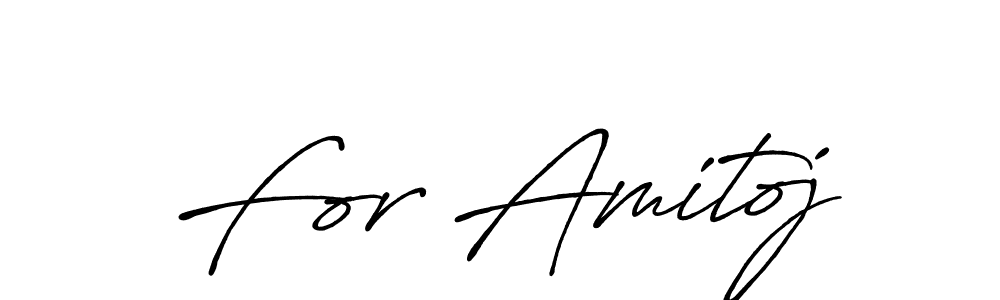 Make a beautiful signature design for name For Amitoj. With this signature (Antro_Vectra_Bolder) style, you can create a handwritten signature for free. For Amitoj signature style 7 images and pictures png