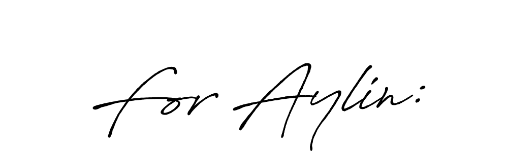 The best way (Antro_Vectra_Bolder) to make a short signature is to pick only two or three words in your name. The name For Aylin: include a total of six letters. For converting this name. For Aylin: signature style 7 images and pictures png