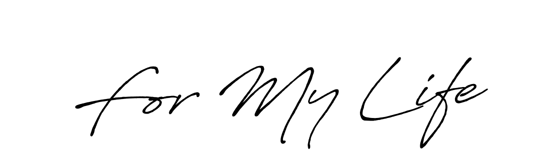 if you are searching for the best signature style for your name For My Life. so please give up your signature search. here we have designed multiple signature styles  using Antro_Vectra_Bolder. For My Life signature style 7 images and pictures png