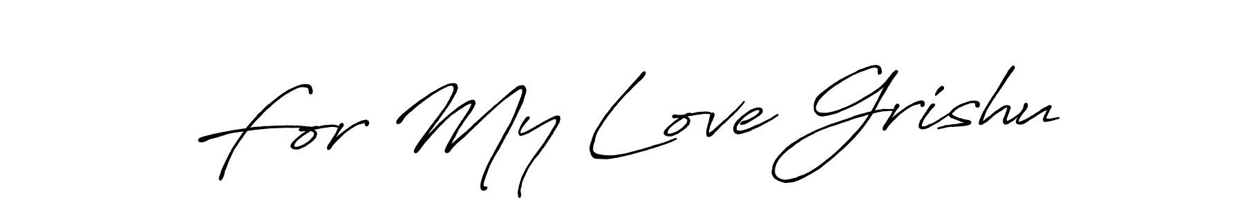 Here are the top 10 professional signature styles for the name For My Love Grishu. These are the best autograph styles you can use for your name. For My Love Grishu signature style 7 images and pictures png