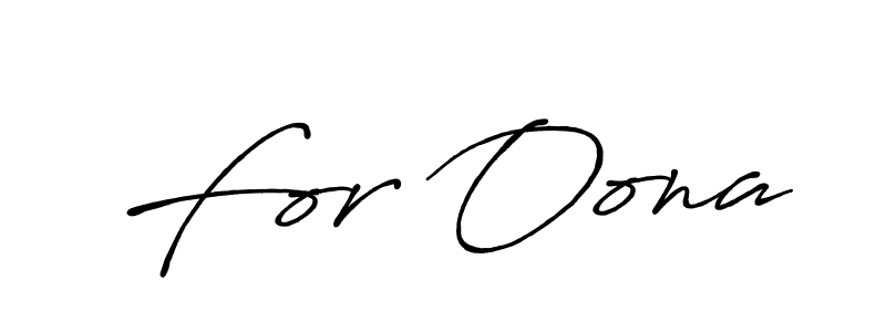 Also we have For Oona name is the best signature style. Create professional handwritten signature collection using Antro_Vectra_Bolder autograph style. For Oona signature style 7 images and pictures png