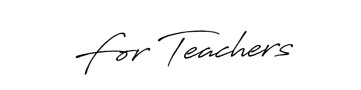 How to Draw For Teachers signature style? Antro_Vectra_Bolder is a latest design signature styles for name For Teachers. For Teachers signature style 7 images and pictures png