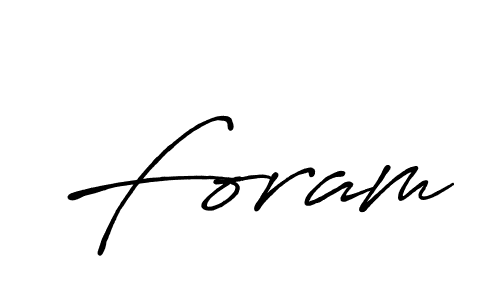 You should practise on your own different ways (Antro_Vectra_Bolder) to write your name (Foram) in signature. don't let someone else do it for you. Foram signature style 7 images and pictures png