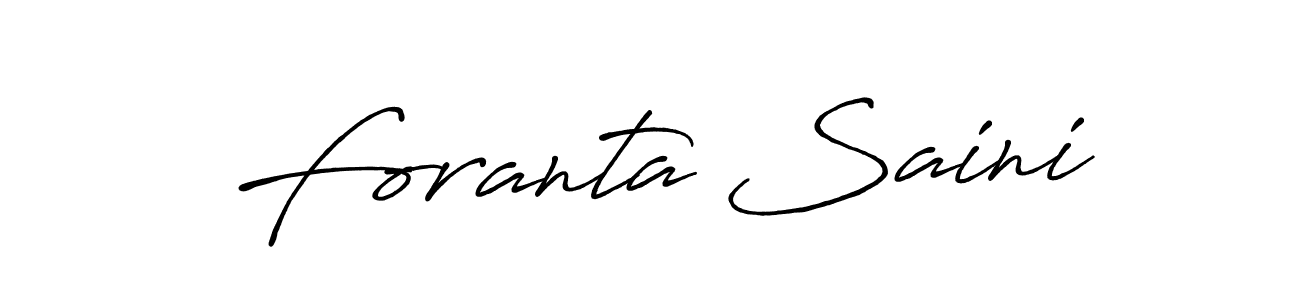 Antro_Vectra_Bolder is a professional signature style that is perfect for those who want to add a touch of class to their signature. It is also a great choice for those who want to make their signature more unique. Get Foranta Saini name to fancy signature for free. Foranta Saini signature style 7 images and pictures png
