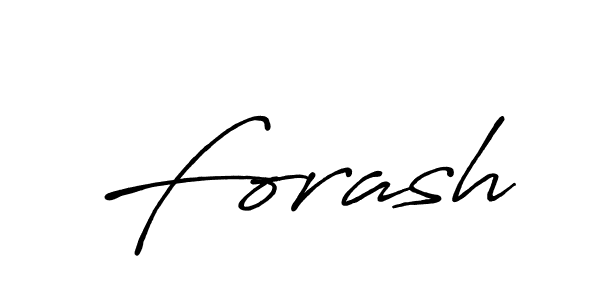How to make Forash signature? Antro_Vectra_Bolder is a professional autograph style. Create handwritten signature for Forash name. Forash signature style 7 images and pictures png