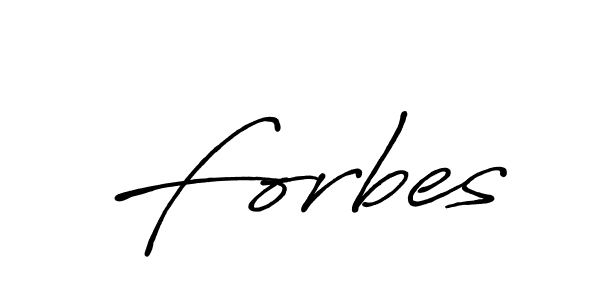 Create a beautiful signature design for name Forbes. With this signature (Antro_Vectra_Bolder) fonts, you can make a handwritten signature for free. Forbes signature style 7 images and pictures png