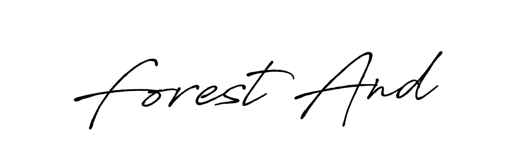 It looks lik you need a new signature style for name Forest And. Design unique handwritten (Antro_Vectra_Bolder) signature with our free signature maker in just a few clicks. Forest And signature style 7 images and pictures png