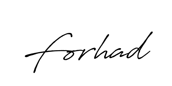 Create a beautiful signature design for name Forhad. With this signature (Antro_Vectra_Bolder) fonts, you can make a handwritten signature for free. Forhad signature style 7 images and pictures png