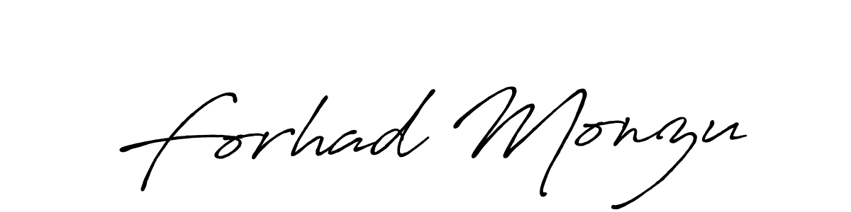 Make a beautiful signature design for name Forhad Monzu. Use this online signature maker to create a handwritten signature for free. Forhad Monzu signature style 7 images and pictures png