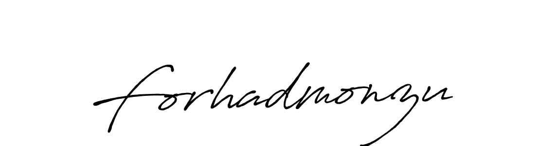 Design your own signature with our free online signature maker. With this signature software, you can create a handwritten (Antro_Vectra_Bolder) signature for name Forhadmonzu. Forhadmonzu signature style 7 images and pictures png