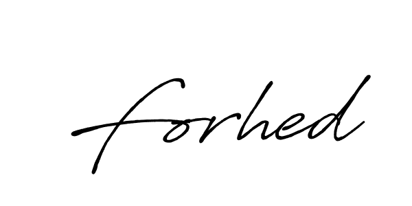 Make a beautiful signature design for name Forhed. Use this online signature maker to create a handwritten signature for free. Forhed signature style 7 images and pictures png