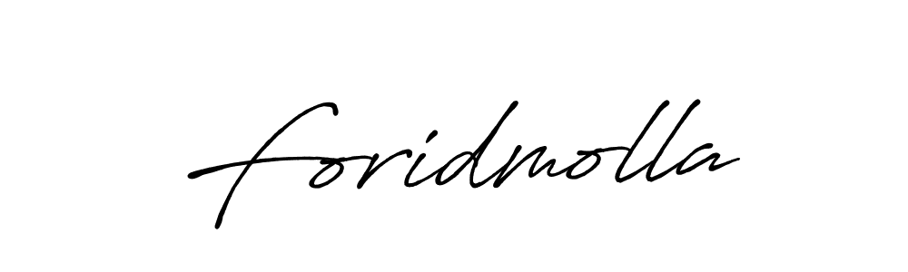 Design your own signature with our free online signature maker. With this signature software, you can create a handwritten (Antro_Vectra_Bolder) signature for name Foridmolla. Foridmolla signature style 7 images and pictures png
