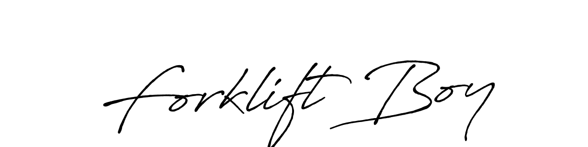 How to make Forklift Boy name signature. Use Antro_Vectra_Bolder style for creating short signs online. This is the latest handwritten sign. Forklift Boy signature style 7 images and pictures png