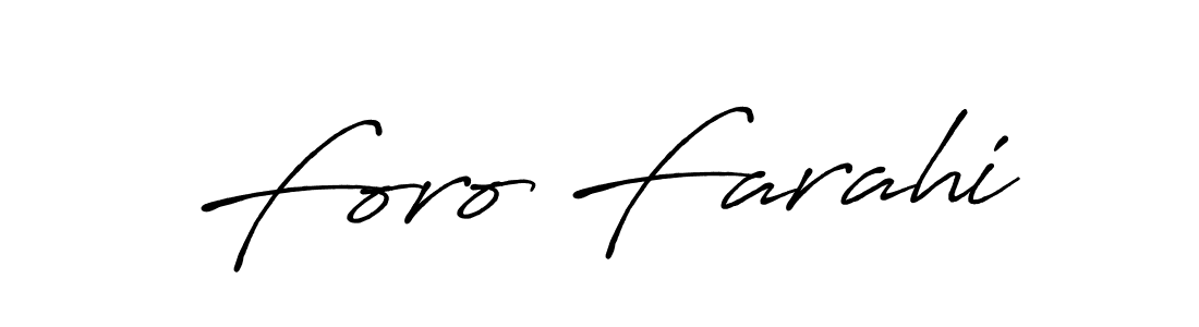 Once you've used our free online signature maker to create your best signature Antro_Vectra_Bolder style, it's time to enjoy all of the benefits that Foro Farahi name signing documents. Foro Farahi signature style 7 images and pictures png