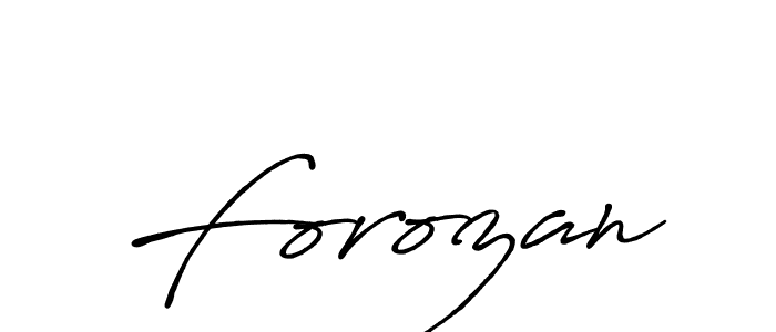 The best way (Antro_Vectra_Bolder) to make a short signature is to pick only two or three words in your name. The name Forozan include a total of six letters. For converting this name. Forozan signature style 7 images and pictures png