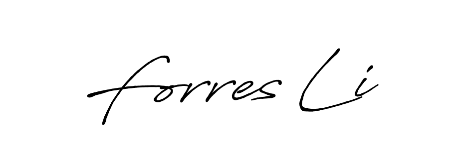 Also You can easily find your signature by using the search form. We will create Forres Li name handwritten signature images for you free of cost using Antro_Vectra_Bolder sign style. Forres Li signature style 7 images and pictures png