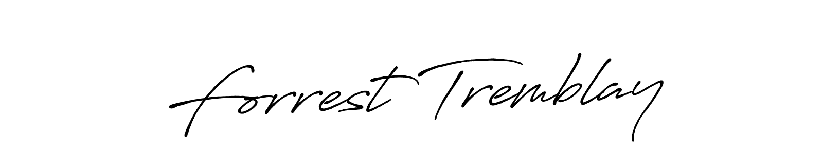 How to make Forrest Tremblay signature? Antro_Vectra_Bolder is a professional autograph style. Create handwritten signature for Forrest Tremblay name. Forrest Tremblay signature style 7 images and pictures png