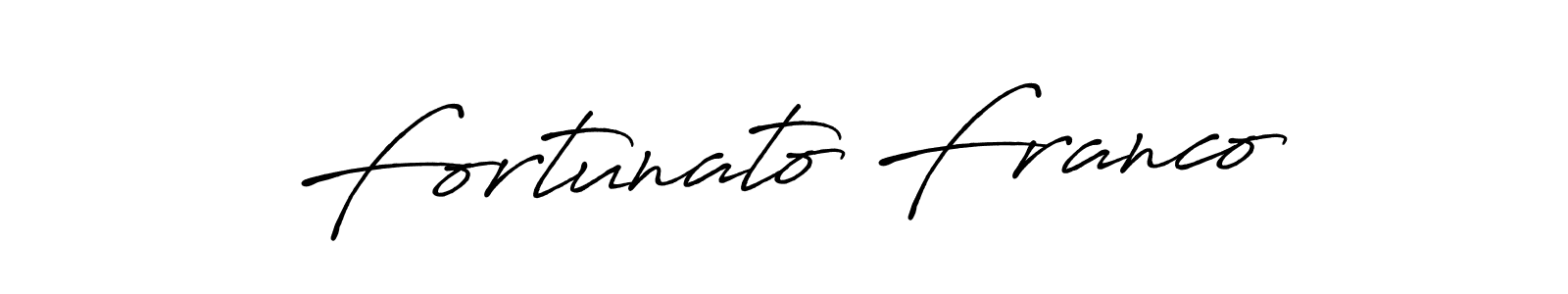 Make a beautiful signature design for name Fortunato Franco. Use this online signature maker to create a handwritten signature for free. Fortunato Franco signature style 7 images and pictures png