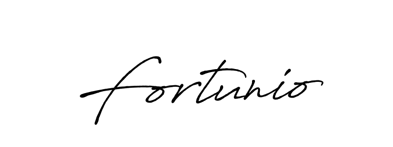 How to make Fortunio name signature. Use Antro_Vectra_Bolder style for creating short signs online. This is the latest handwritten sign. Fortunio signature style 7 images and pictures png