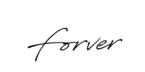 Create a beautiful signature design for name Forver. With this signature (Antro_Vectra_Bolder) fonts, you can make a handwritten signature for free. Forver signature style 7 images and pictures png