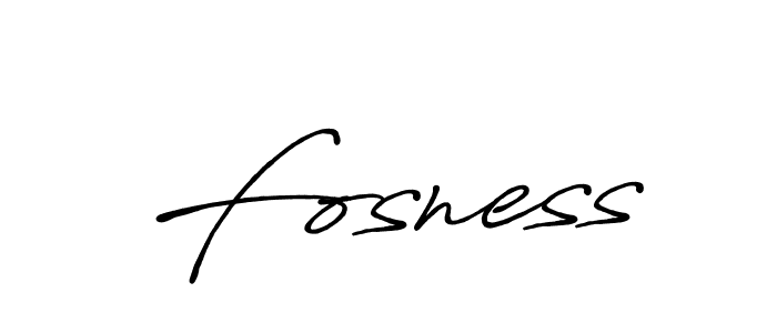 How to make Fosness signature? Antro_Vectra_Bolder is a professional autograph style. Create handwritten signature for Fosness name. Fosness signature style 7 images and pictures png