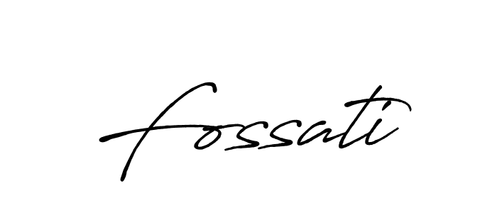 How to make Fossati name signature. Use Antro_Vectra_Bolder style for creating short signs online. This is the latest handwritten sign. Fossati signature style 7 images and pictures png