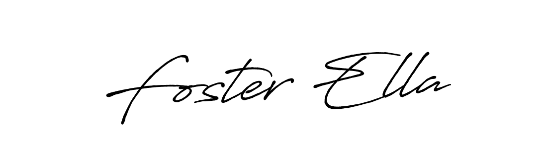 Design your own signature with our free online signature maker. With this signature software, you can create a handwritten (Antro_Vectra_Bolder) signature for name Foster Ella. Foster Ella signature style 7 images and pictures png