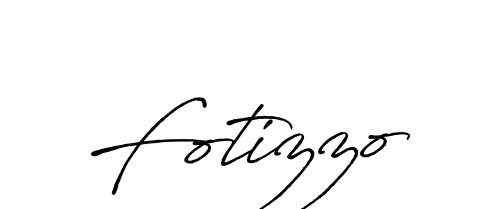 Make a beautiful signature design for name Fotizzo. With this signature (Antro_Vectra_Bolder) style, you can create a handwritten signature for free. Fotizzo signature style 7 images and pictures png