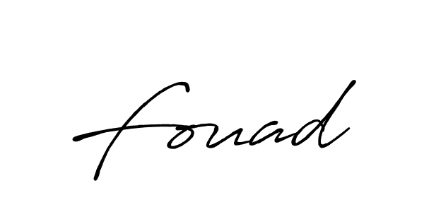 Make a beautiful signature design for name Fouad . With this signature (Antro_Vectra_Bolder) style, you can create a handwritten signature for free. Fouad  signature style 7 images and pictures png