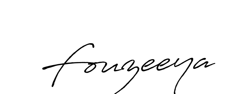 Create a beautiful signature design for name Fouzeeya. With this signature (Antro_Vectra_Bolder) fonts, you can make a handwritten signature for free. Fouzeeya signature style 7 images and pictures png