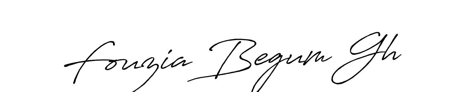 You should practise on your own different ways (Antro_Vectra_Bolder) to write your name (Fouzia Begum Gh) in signature. don't let someone else do it for you. Fouzia Begum Gh signature style 7 images and pictures png