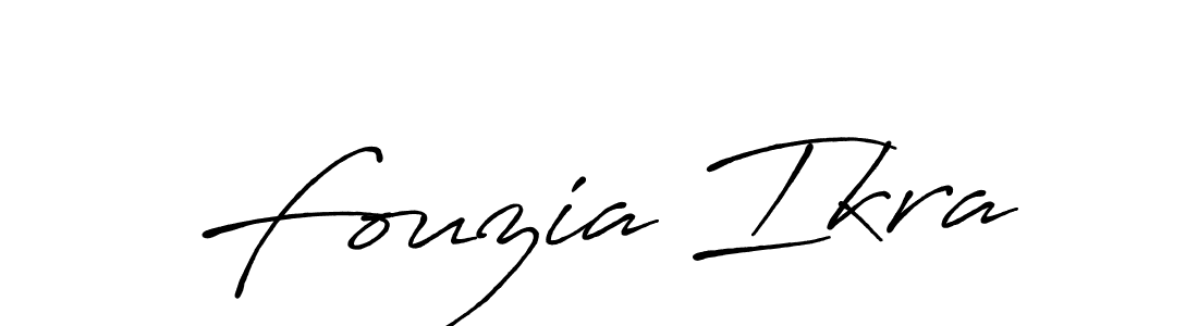 You should practise on your own different ways (Antro_Vectra_Bolder) to write your name (Fouzia Ikra) in signature. don't let someone else do it for you. Fouzia Ikra signature style 7 images and pictures png
