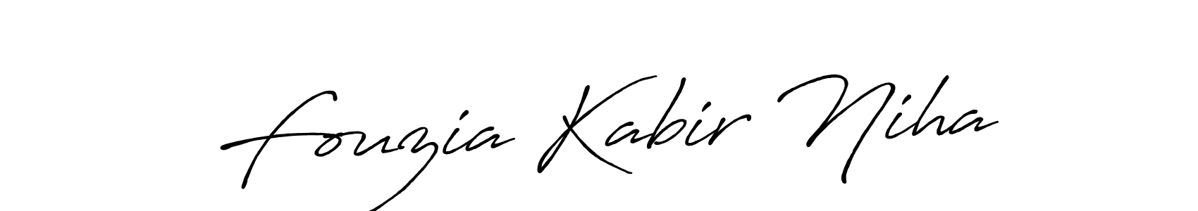 Make a beautiful signature design for name Fouzia Kabir Niha. Use this online signature maker to create a handwritten signature for free. Fouzia Kabir Niha signature style 7 images and pictures png