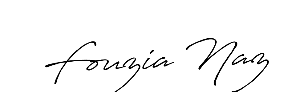 Create a beautiful signature design for name Fouzia Naz. With this signature (Antro_Vectra_Bolder) fonts, you can make a handwritten signature for free. Fouzia Naz signature style 7 images and pictures png