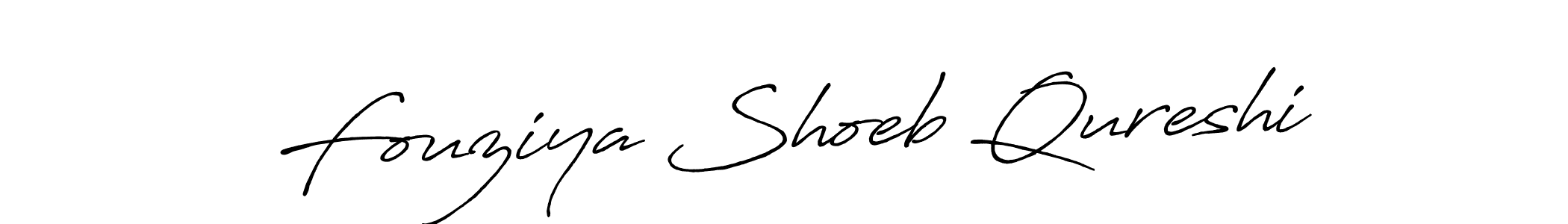 Make a short Fouziya Shoeb Qureshi signature style. Manage your documents anywhere anytime using Antro_Vectra_Bolder. Create and add eSignatures, submit forms, share and send files easily. Fouziya Shoeb Qureshi signature style 7 images and pictures png
