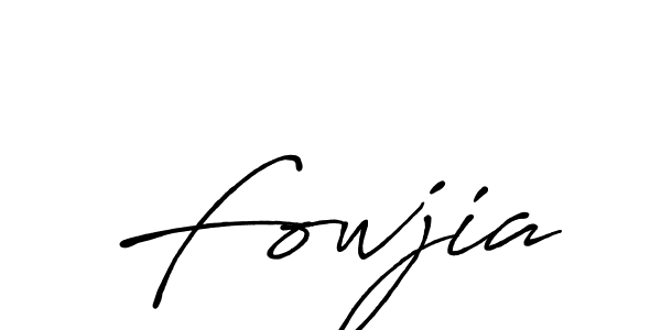 Design your own signature with our free online signature maker. With this signature software, you can create a handwritten (Antro_Vectra_Bolder) signature for name Fowjia. Fowjia signature style 7 images and pictures png