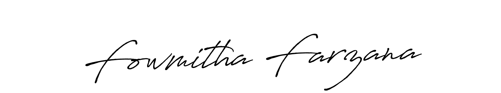 Also we have Fowmitha Farzana name is the best signature style. Create professional handwritten signature collection using Antro_Vectra_Bolder autograph style. Fowmitha Farzana signature style 7 images and pictures png